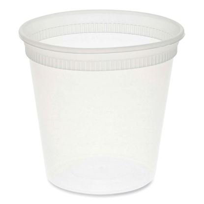 Newspring DELItainer Microwavable Container, 24 oz, 4.55 x 4.55 x 4.35, Clear, Plastic, 480/Carton1