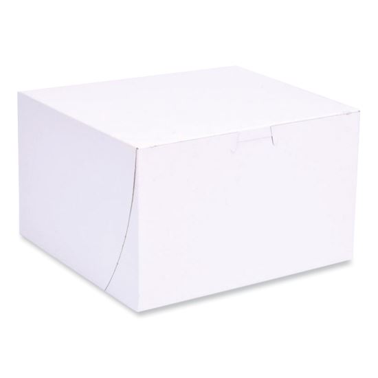 Bakery Boxes, 8 x 8 x 5, White, Paper, 100/Carton1