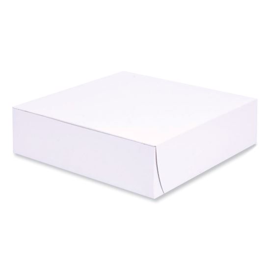 Bakery Boxes, 9 x 9 x 2.5, White, Paper, 250/Carton1