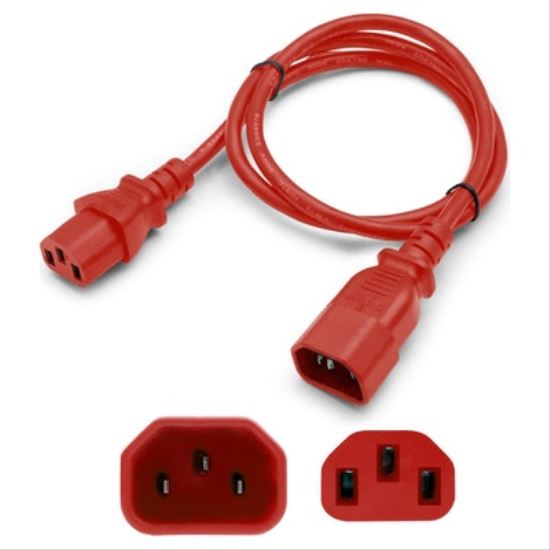 AddOn Networks ADD-C132C1418AWG4FTRD power cable Red 48" (1.22 m) C13 coupler C14 coupler1