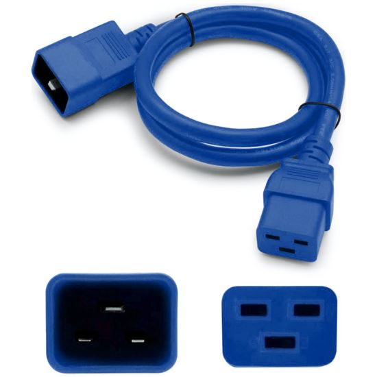 AddOn Networks ADD-C19LK2C20LK12AWG6FTBE power cable Blue 72" (1.83 m) C19 coupler C20 coupler1