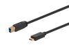 Monoprice 38612 USB cable 17.7" (0.45 m) USB 3.2 Gen 1 (3.1 Gen 1) USB C USB B Black2