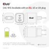 CLUB3D Travel Charger PPS 65Watt GAN technology, Triple port (2x USB Type-C + USB Type-A) Power Delivery(PD) 3.0 Support11