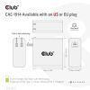 CLUB3D Travel Charger 140 Watt GaN technology, Single port USB Type-C, Power Delivery(PD) 3.1 Support7
