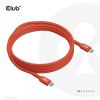 CLUB3D USB2 Type-C Bi-Directional USB-IF Certified Cable Data 480Mb, PD 240W(48V/5A) EPR M/M 3m / 9.84 ft2