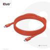 CLUB3D USB2 Type-C Bi-Directional USB-IF Certified Cable Data 480Mb, PD 240W(48V/5A) EPR M/M 3m / 9.84 ft4