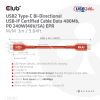 CLUB3D USB2 Type-C Bi-Directional USB-IF Certified Cable Data 480Mb, PD 240W(48V/5A) EPR M/M 3m / 9.84 ft8