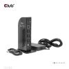 CLUB3D USB Gen2(10G) Type-C Triple 4K60Hz Display(HDMI/DP) Docking Station PD Charging with 135 Watt PS2