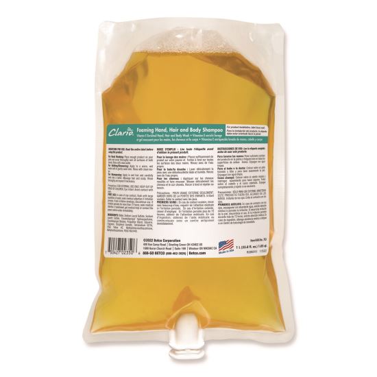 Betco Foaming Hair & Body Shampoo1