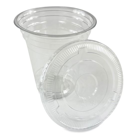 Clear Plastic Cold Cups, Squat, 12 oz, PET, 1,000/Carton1