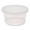 Plastic Deli Containers, 12 oz, Clear, Plastic, 240/Carton1