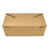 Reclosable Kraft Take-Out Box, 76 oz, Paper, 200/Carton1