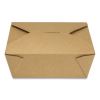 Reclosable Kraft Take-Out Box, 48 oz, Paper, 300/Carton1