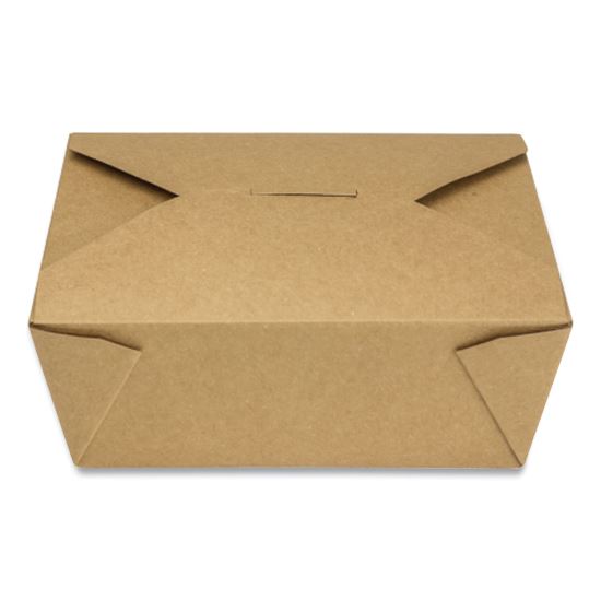 Reclosable Kraft Take-Out Box, 48 oz, Paper, 300/Carton1