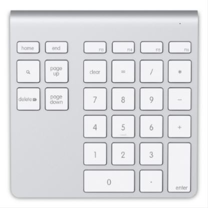 Belkin F8T068TTAPL numeric keypad Notebook/PC Bluetooth Aluminum, White1