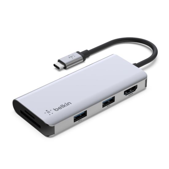 Belkin PVC002BTSGY notebook dock/port replicator Wired USB 3.2 Gen 1 (3.1 Gen 1) Type-C Silver1