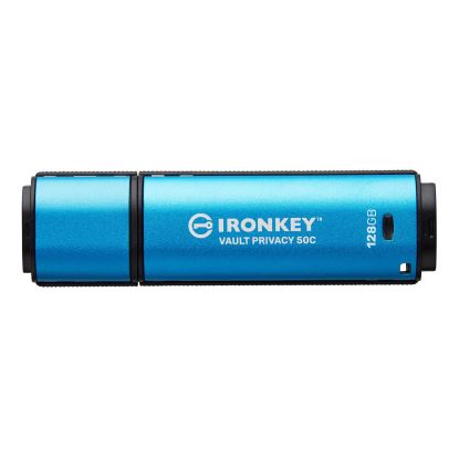 Kingston Technology IronKey VP50 USB flash drive 128 GB USB Type-C 3.2 Gen 1 (3.1 Gen 1) Black, Blue1