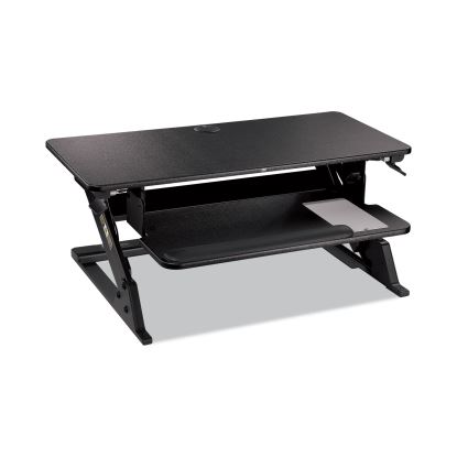 Precision Standing Desk, 35.4" x 22.2" x 6.2" to 20", Black1