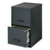 Two-Drawer Vertical File Cabinet, 2 Letter-Size File Drawers, Graphite, 14.25" x 18" x 24.5"1