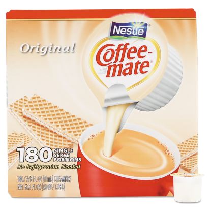 Liquid Coffee Creamer, Original, 0.38 oz Mini Cups, 180/Carton1