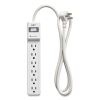 Surge Protector, 6 AC Outlets, 4 ft Cord, 600 J, White1