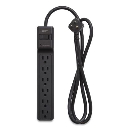 Surge Protector, 6 AC Outlets, 4 ft Cord, 600 J, Black1