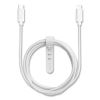 Braided Apple Lightning Cable to USB-C Cable, 6 ft, White2