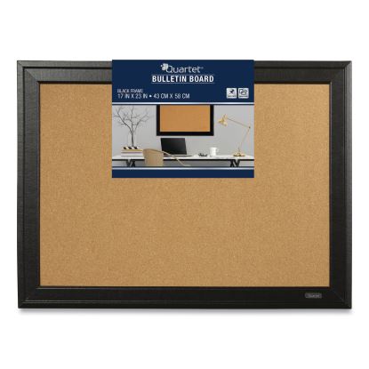 Cork Bulletin Board with Black Frame, 23 x 17, Natural Surface1