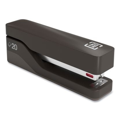 Desktop Plastic Half Strip Stapler, 20-Sheet Capacity, Black1