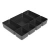 Ten-Compartment Plastic Drawer Organizer, 7.83 x 8.19 x 5.35, Black2