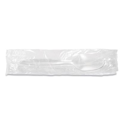 Individually Wrapped Mediumweight Cutlery, Spoon, White, 1,000/Carton1