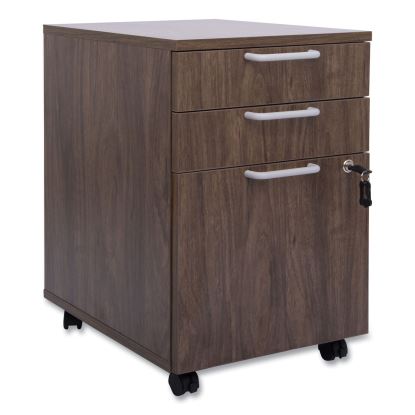 Essentials Mobile Pedestal File, Left or Right, 3-Drawers: Box/Box/File, Legal/Letter, Espresso, 15.6" x 21.3" x 24.3"1