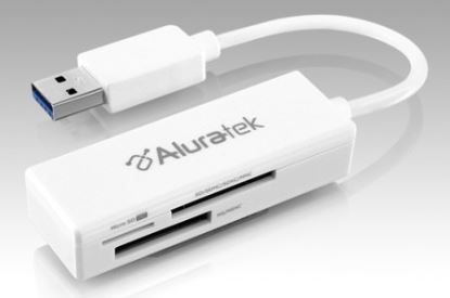 Aluratek AUCR300F card reader USB 3.2 Gen 1 (3.1 Gen 1) White1