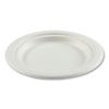 Bagasse PFAS-Free Dinnerware, Plate, 6" dia, White, 1,000/Carton1