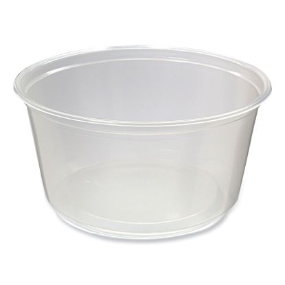 Microwavable Deli Containers, 12 oz, 4.6 Diameter x 2.3 h, Clear, Plastic, 500/Carton1