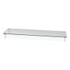 Extra Wide Glass Monitor Riser, 39.4" x 10.2" x 3.25", Clear, Supports 60 lbs1