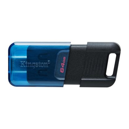 Kingston Technology DataTraveler 80 USB flash drive 64 GB USB Type-C 3.2 Gen 1 (3.1 Gen 1) Black, Blue1