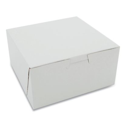 White One-Piece Non-Window Bakery Boxes, Standard, 3 x 6 x 6, White, Paper, 250/Carton1