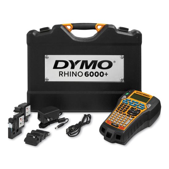 Rhino 6000+ Industrial Label Maker with Carry Case, 0.4"/s Print Speed, 5.4 x 2.5 x 9.71