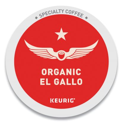 El Gallo Organic Coffee K-Cups, Light Roast, 20/Box1