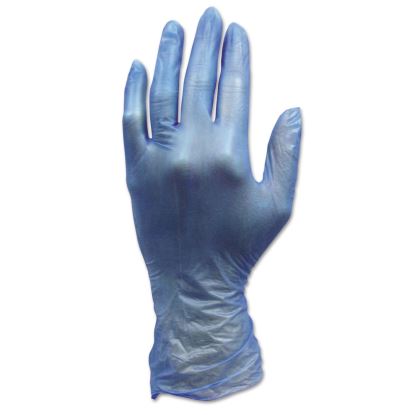 ProWorks Industrial Grade Disposable Vinyl Gloves, Powder-Free, Small, Blue, 1,000/Carton1