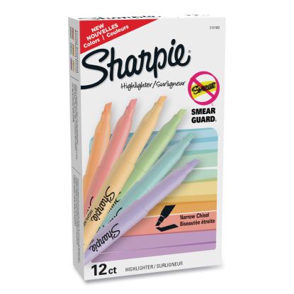 Pocket Style Highlighters, Assorted Ink Colors, Chisel Tip, Assorted Barrel Colors, 12/Pack1