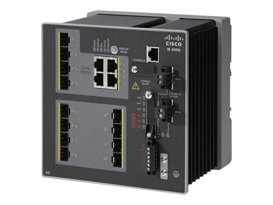 Cisco IE 4000 8 X SFP 1G Managed Gigabit Ethernet (10/100/1000) Power over Ethernet (PoE) Black1
