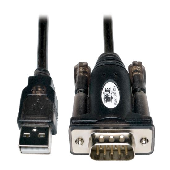 Tripp Lite U209-000-R serial cable Black, White 59.8" (1.52 m) USB A DB91