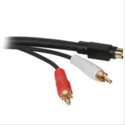 C2G Value Series S-Video/RCA Type Audio Cable 12ft S-video cable 144.1" (3.66 m) Black1