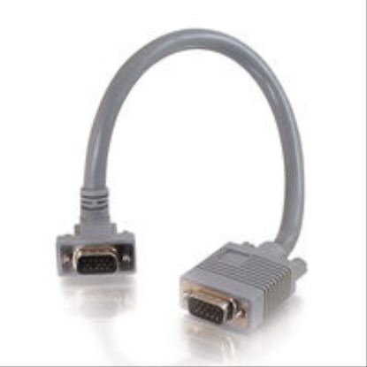 C2G 6ft Premium Shielded HD15 M/F SXGA Monitor Extension Cable VGA cable 70.9" (1.8 m) VGA (D-Sub) Gray1