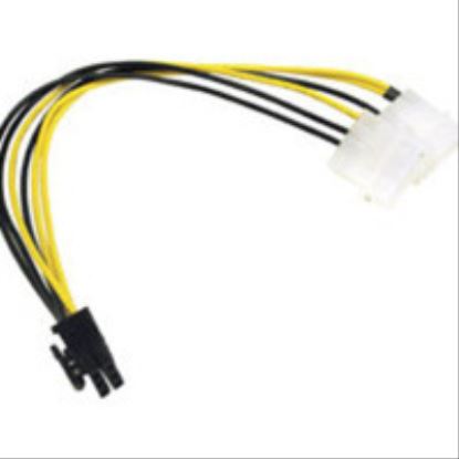 C2G 10in 6-Pin PCI Express to (2) 4-pin Molex Power Adapter Cable Multicolor 9.84" (0.25 m)1