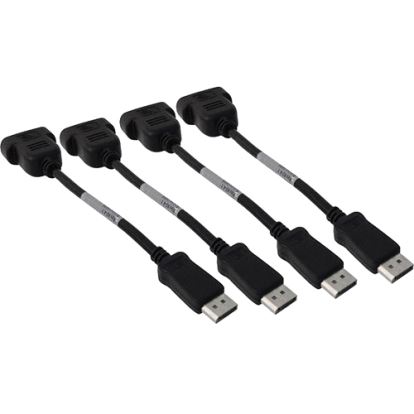 PNY DP-DVI-QUADKIT-PB video cable adapter DisplayPort Black1