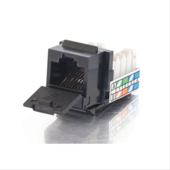 C2G 90° Cat5E RJ45 UTP Keystone Jack - Black1