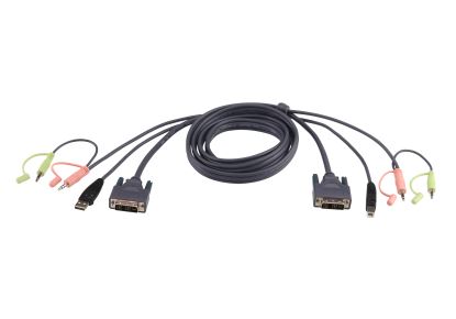 ATEN 2L-7D05U KVM cable Black 196.9" (5 m)1